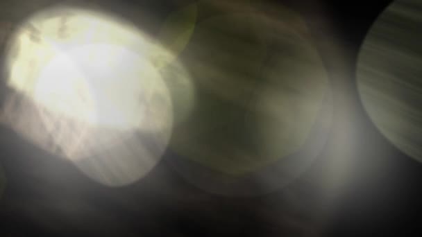 白色大移动灯光学泄漏镜头耀斑闪亮动画艺术背景-新质量的自然照明灯射线效果动态彩色明亮的视频素材 — 图库视频影像
