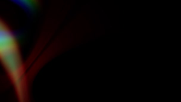 Luces móviles faros de lentes ópticas brillante animación arte fondo - nueva calidad iluminación natural rayos de la lámpara efecto dinámico colorido vídeo brillante — Vídeos de Stock