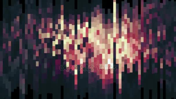Abstrakte weiche Farbe bewegt vertikale Pixel Block Hintergrund Animation neue Qualität Urlaub universelle Bewegung dynamisch animiert bunt fröhlich Glamour zeitgenössische Retro Vintage Tanz Musik Videomaterial — Stockvideo