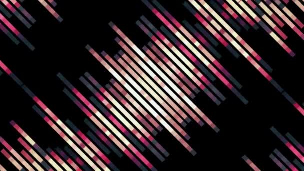 Abstrakte weiche Farbe bewegt Diagonale Pixel Block Hintergrund Animation neue Qualität Urlaub universelle Bewegung dynamisch animiert bunt fröhlich Glamour zeitgenössische Retro Vintage Tanz Musik Videomaterial — Stockvideo
