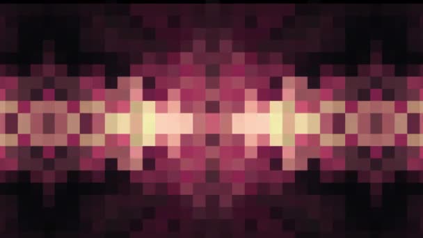 Abstracte pixel blok bewegende achtergrond nieuwe kwaliteit universele beweging dynamische geanimeerde retro vintage kleurrijke vrolijke dans muziek video beelden — Stockvideo