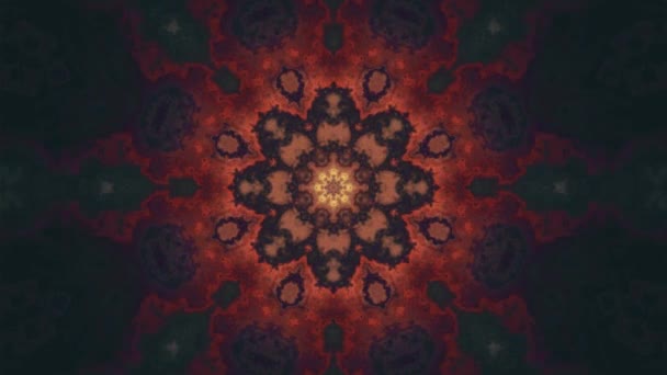 kaléidoscope ornemental rouge marbre minéral texture motif mouvant animation fond - Nouvelle qualité rétro vintage forme de vacances coloré mouvement universel dynamique animé joyeuse vidéo de musique 