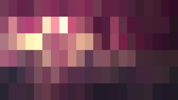 Abstracte pixel blok bewegende achtergrond nieuwe kwaliteit universele beweging dynamische geanimeerde retro vintage kleurrijke vrolijke dans muziek video beelden — Stockvideo