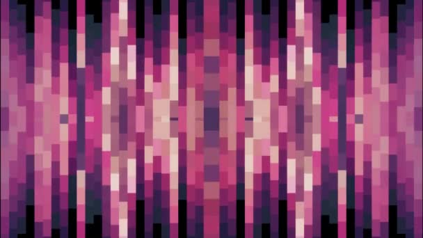 Abstracte zacht roze kleur bewegende verticale pixel blok achtergrond animatie nieuwe kwaliteit vakantie universele beweging dynamische geanimeerde kleurrijke vrolijke glamour retro vintage dance muziek video beelden — Stockvideo