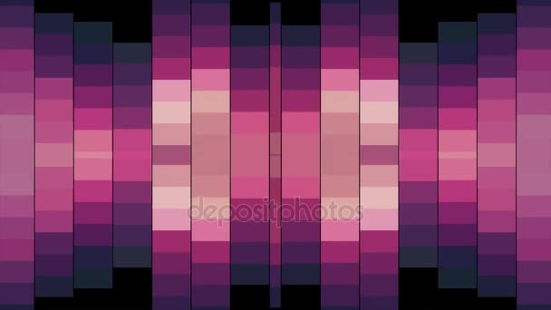 Abstraktní měkké růžové barvy pohybující vertikální pixel block pozadí animace nové kvalitní dovolené univerzální pohyb dynamické animované barevné radostné kouzlo retro vinobraní taneční hudební video záběry — Stock video