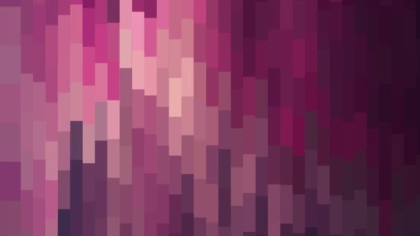 Abstraktní měkké růžové barvy pohybující vertikální pixel block pozadí animace nové kvalitní dovolené univerzální pohyb dynamické animované barevné radostné kouzlo retro vinobraní taneční hudební video záběry — Stock video