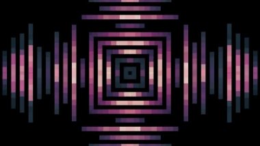 Evrensel hareket dinamik animasyonlu renkli neşeli glamour retro vintage dans müzik video görüntüleri yumuşak pembe renk hareketli kare piksel blok arka plan animasyon yeni kaliteli tatil