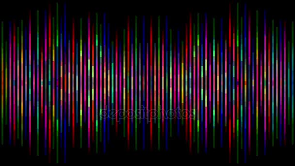 Abstrait arc-en-ciel couleur mouvement vertical pixel bloc fond animation Nouvelle qualité vacances universel mouvement dynamique animé coloré joyeux glamour contemporain rétro vintage danse musique vidéo — Video