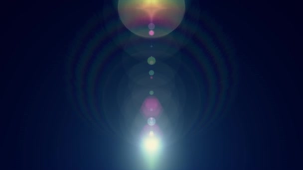 수직 이동 조명 광학 렌즈 플레어 빛나는 애니메이션 아트 배경-새로운 품질 자연 조명 램프 광선 효과 동적 다채로운 밝은 영상 — 비디오