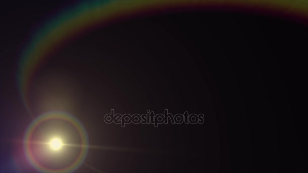 Diagonal moving lights optical lens flares shiny animation art background loop new quality natural lighting lamp rays effect dynamic colorful bright video footage — Stock Video