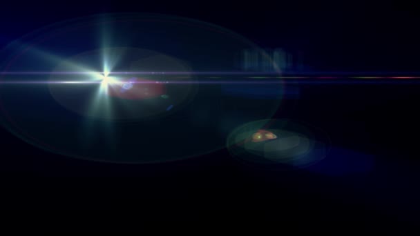 Вибухові спалахи оптична лінза спалахує перехід блискучої анімації безшовного циклу арт фону нової якості природного освітлення лампи промені ефект динамічний барвистий яскравий відеозапис — стокове відео