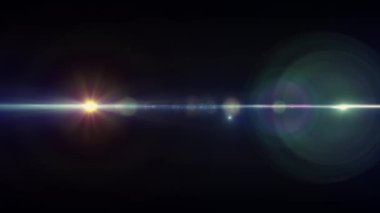 Yatay hareketli ışık optik lens arka plan parlak bokeh animasyon sanat fişekleri - yeni kalite doğal aydınlatma lambası etkisi dinamik renkli parlak video görüntüleri ışınları