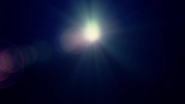 Yatay güneş ışıkları optik lens hareketli arka plan parlak animasyon sanat fişekleri - yeni kalite doğal aydınlatma lambası etkisi dinamik renkli parlak video görüntüleri ışınları