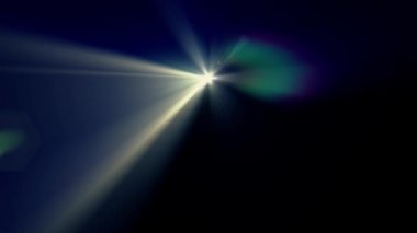 Yatay güneş ışıkları optik lens hareketli arka plan parlak animasyon sanat fişekleri - yeni kalite doğal aydınlatma lambası etkisi dinamik renkli parlak video görüntüleri ışınları