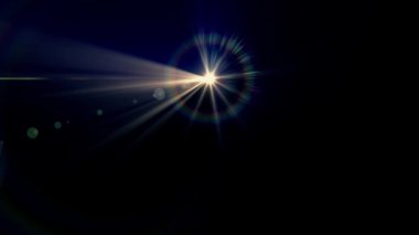 Yatay güneş ışıkları optik lens hareketli arka plan parlak animasyon sanat fişekleri - yeni kalite doğal aydınlatma lambası etkisi dinamik renkli parlak video görüntüleri ışınları