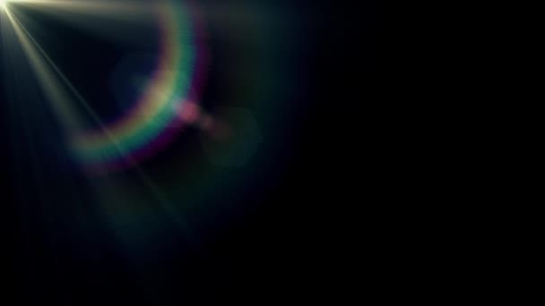 Diagonale bewegende lichten optische lens flares glanzende animatie kunst achtergrond lus nieuwe kwaliteit natuurlijke verlichting lamp stralen effect dynamische kleurrijke heldere videobeelden — Stockvideo