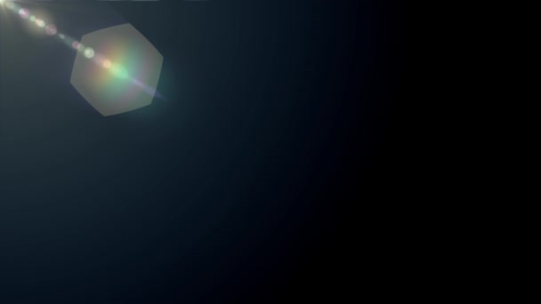 Šikmé pohyblivé světla optické čočky světlice lesklé animace umění pozadí smyčky nové kvalitní přirozené osvětlení lampa paprsky efekt dynamické barevné světlé videozáznam — Stock video