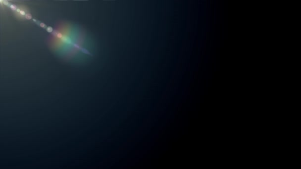 Luces móviles diagonales lente óptica llamaradas animación brillante arte fondo bucle nueva calidad iluminación natural lámpara rayos efecto dinámico colorido brillante vídeo — Vídeos de Stock