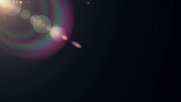 Diagonal rörliga lampor optisk lins nödraketer glänsande animation konst bakgrund loop nya kvalitet naturlig belysning lampa strålar effekt dynamiska färgglada ljusa videofilmer — Stockvideo