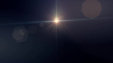 Yatay güneş ışıkları optik lens hareketli arka plan parlak animasyon sanat fişekleri - yeni kalite doğal aydınlatma lambası etkisi dinamik renkli parlak video görüntüleri ışınları