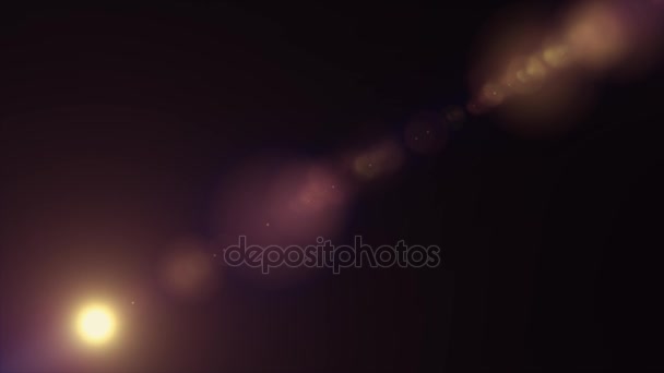 Diagonale bewegende lichten optische lens flares glanzende animatie kunst achtergrond lus nieuwe kwaliteit natuurlijke verlichting lamp stralen effect dynamische kleurrijke heldere videobeelden — Stockvideo