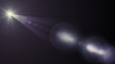 Yatay güneş ışıkları optik lens hareketli arka plan parlak animasyon sanat fişekleri - yeni kalite doğal aydınlatma lambası etkisi dinamik renkli parlak video görüntüleri ışınları