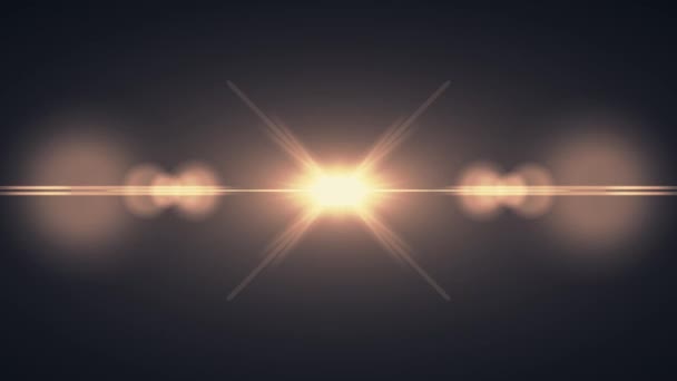 対称的な爆発フラッシュライト光学レンズフレア遷移光沢のあるアニメーションシームレスループアートの背景新しい品質の自然照明ランプ線は、動的カラフルな明るいビデオ映像を効果 — ストック動画