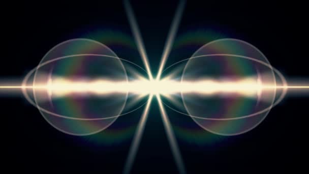 explosion symétrique lumières flash lentille optique fusées éclairantes transition brillante animation boucle sans couture art fond nouvelle qualité lumière naturelle lampe rayons effet dynamique coloré lumineux vidéo 