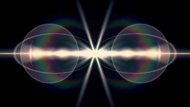 explosion symétrique lumières flash lentille optique fusées éclairantes transition brillante animation boucle sans couture art fond nouvelle qualité lumière naturelle lampe rayons effet dynamique coloré lumineux vidéo 