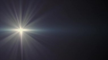 Yatay güneş ışıkları optik lens hareketli arka plan parlak animasyon sanat fişekleri - yeni kalite doğal aydınlatma lambası etkisi dinamik renkli parlak video görüntüleri ışınları