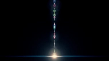 Dikey güneş ışıkları optik lens hareketli arka plan parlak animasyon sanat fişekleri - yeni kalite doğal aydınlatma lambası etkisi dinamik renkli parlak video görüntüleri ışınları