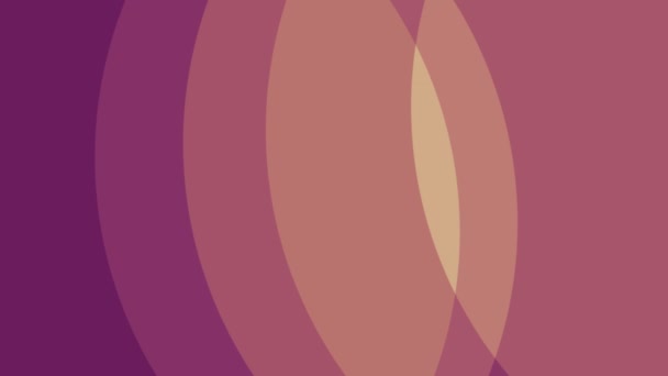 Círculos suaves colores pastel forma fondo abstracto animación nueva calidad retro vintage movimiento universal dinámico animado colorido alegre danza música vídeo metraje bucle — Vídeo de stock