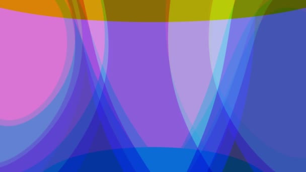 Mjuka pastellfärger forma abstrakt bakgrund animation nya kvalitet retro vintage universella rörelse dynamiska animerad färgglada glada Dans musik video footage loop — Stockvideo