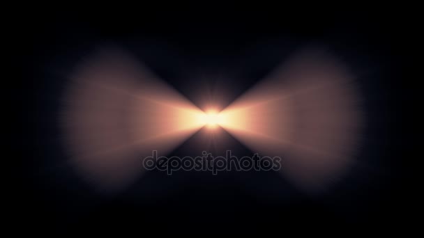 대칭적 인 폭발 섬광 섬광 섬광 섬광 (optical lens flares transition flowing animity seamless loop art background new quality natural light light ray effect dynamic gatistic bright video shot) — 비디오