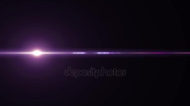 Işıklar optik objektif mercek parlamaları kaplaması parlak animasyon sanat arka plan - yeni kalite doğal aydınlatma lambası hareket yatay mor güneş ışınları etkisi dinamik renkli parlak video görüntüleri
