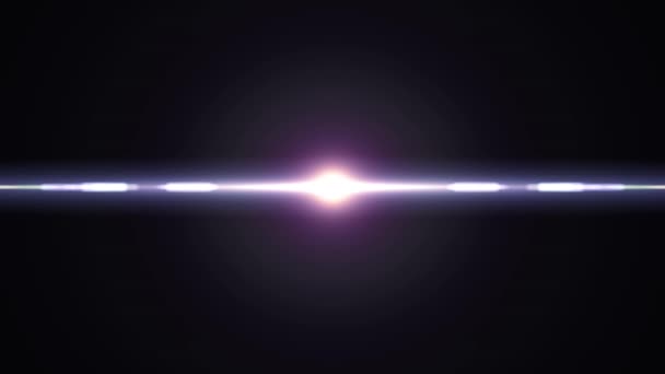 Explosion symétrique transition flash superposition lumières lentille optique fusées éclairantes animation brillante boucle sans couture art fond nouvelle qualité lumière naturelle lampe rayons effet dynamique coloré lumineux vidéo pied — Video