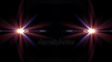 2 Yıldız çarpışma patlama flaş ışıkları optik lens parlak animasyon sorunsuz döngü sanat arka plan yeni kalite doğal aydınlatma lambası ışınları etkisi dinamik renkli parlak video görüntüleri fişekleri