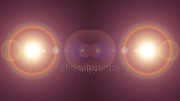 2星碰撞爆炸闪灯光学镜头闪光闪光动画无缝环路艺术背景新质量自然照明灯射线效果动态彩色明亮的视频素材 — 图库视频影像