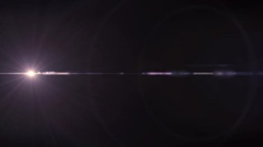 Yatay beyaz ışıklar optik objektif mercek parlamaları kaplaması parlak animasyon sanat arka plan - yeni kalite doğal aydınlatma lambası hareket etkisi dinamik renkli parlak video görüntüleri ışınları