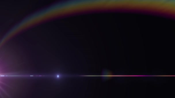 Verticale zijde bewegende lichten optische lens flares glanzende animatie kunst achtergrond - nieuwe kwaliteit natuurlijke verlichting lamp stralen effect dynamische kleurrijke heldere videobeelden — Stockvideo