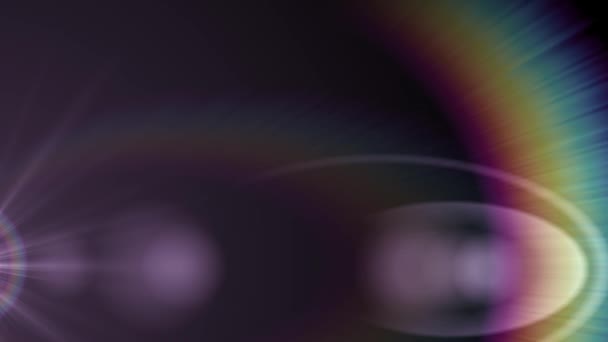 Luces móviles laterales verticales faros de lentes ópticas brillante animación arte fondo - nueva calidad iluminación natural rayos de la lámpara efecto dinámico colorido vídeo brillante — Vídeos de Stock