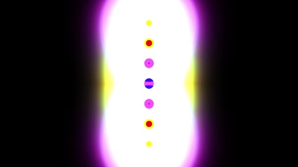 Renkli gökkuşağı patlama flaş desen geçiş bindirme optik objektif mercek parlamaları parlak animasyon sorunsuz döngü sanat arka plan yeni kalite doğal aydınlatma lambası ışınları etkisi dinamik parlak video ışıklar — Stok video