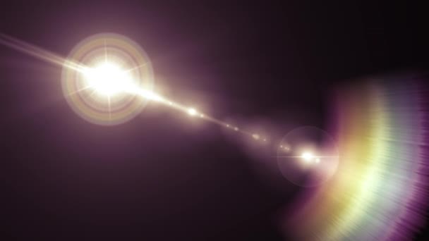 Explosion flash transition superposition lumières lentille optique fusées éclairantes animation brillant boucle art fond nouvelle qualité lumière naturelle lampe rayons effet dynamique coloré lumineux vidéo — Video