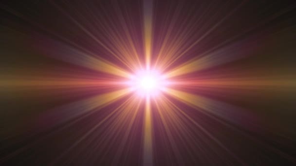 explosion symétrique lumières flash lentille optique fusées éclairantes transition brillante animation boucle sans couture art fond nouvelle qualité lumière naturelle lampe rayons effet dynamique coloré lumineux vidéo 