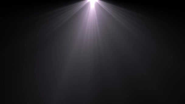 Lado parpadeante estrella sol luces lente óptica llamaradas animación brillante arte fondo bucle nueva calidad iluminación natural lámpara rayos efecto dinámico colorido brillante vídeo — Vídeo de stock