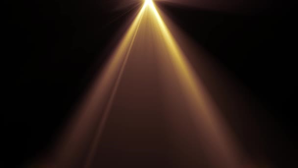 Lato tremolante stella sole raggi luci ottiche lente brillanti animazione arte sfondo loop nuova qualità naturale illuminazione lampada raggi effetto dinamico colorato luminoso video — Video Stock