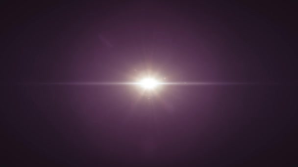 Centrum flikkerende sterren zon lichten optische lens flares glanzende animatie kunst achtergrond lus nieuwe kwaliteit natuurlijke verlichting lamp stralen effect dynamische kleurrijke heldere videobeelden — Stockvideo