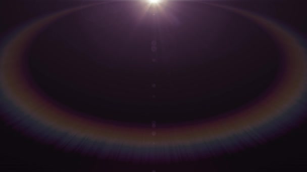 Kant flikkerende sterren zonnestralen lichten optische lens flares glanzende animatie kunst achtergrond lus nieuwe kwaliteit natuurlijke verlichting lamp stralen effect dynamische kleurrijke heldere videobeelden — Stockvideo