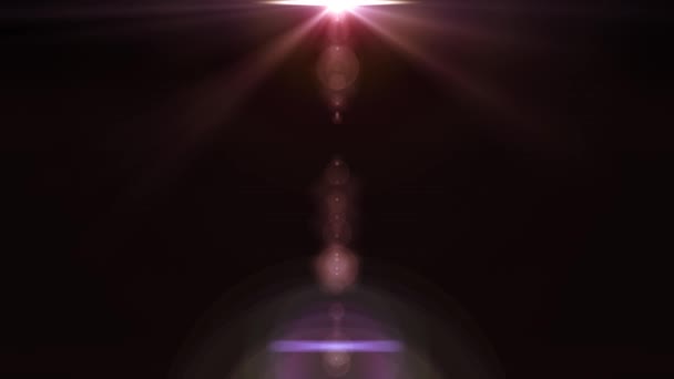 Po stronie migotanie gwiazdy słońce promienie światła optyczny flary błyszczący animacji sztuka tło pętli nowe jakości naturalne oświetlenie Lampa promienie efekt dynamiczny kolorowe jasne materiału wideo — Wideo stockowe