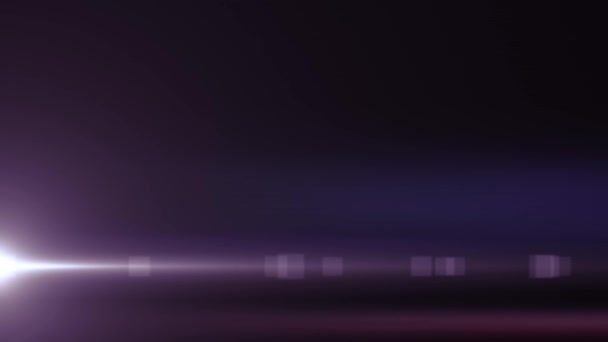 Luces móviles laterales verticales lente óptica llamaradas brillante bokeh animación arte fondo - nueva calidad iluminación natural lámpara rayos efecto dinámico colorido brillante vídeo — Vídeo de stock